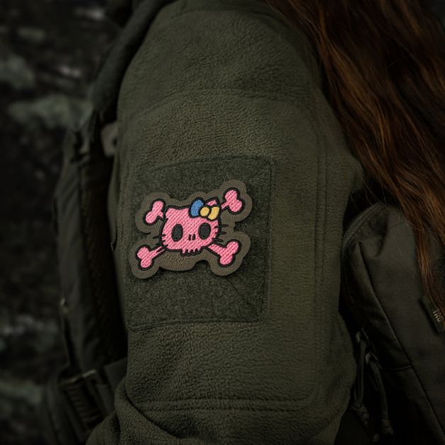 M-Tac нашивка KITTY (вышивка) Pink/Ranger Green