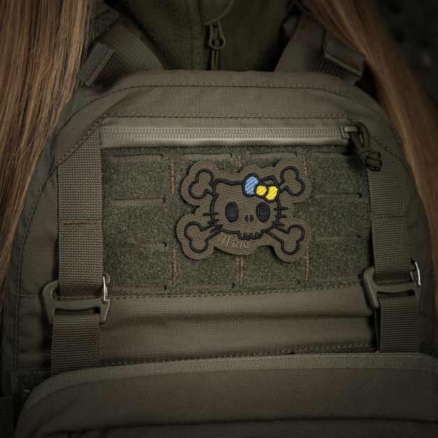 M-Tac нашивка KITTY контур (вышивка) Ranger Green