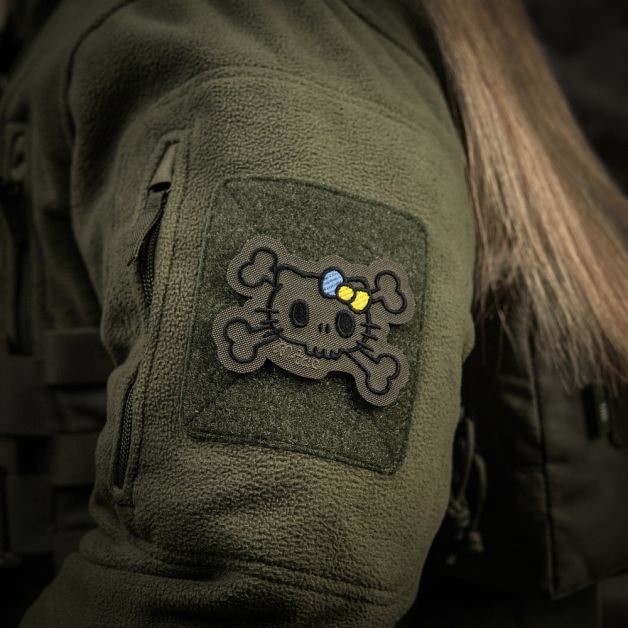 M-Tac нашивка KITTY контур (вышивка) Ranger Green