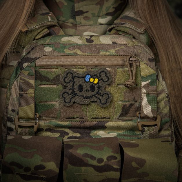 M-Tac нашивка KITTY контур (вышивка) Ranger Green