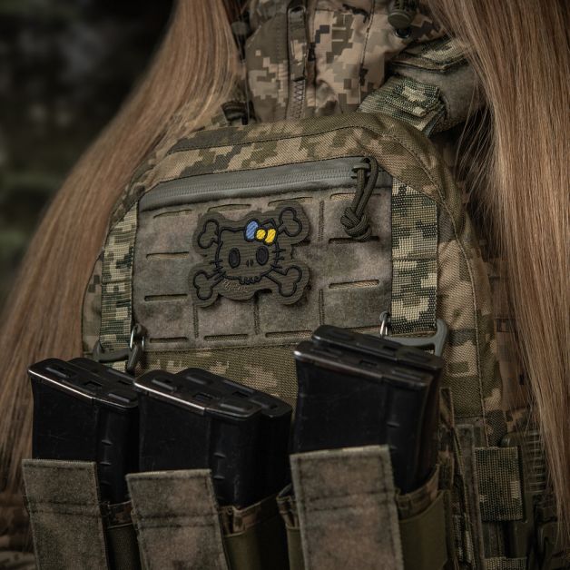 M-Tac нашивка KITTY контур (вышивка) Ranger Green