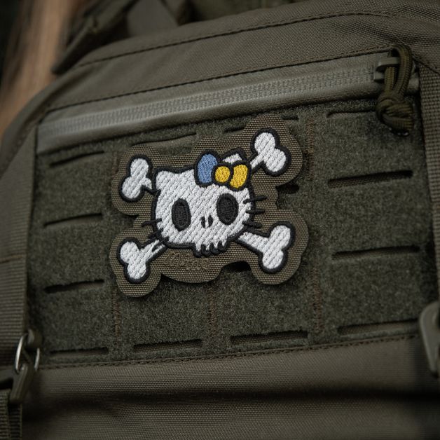 M-Tac нашивка KITTY (вишивка) White/Ranger Green 