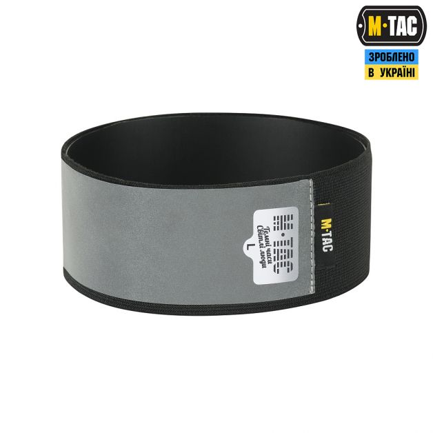 M-Tac Повязка на руку светоотражающая на резинке Large Black
