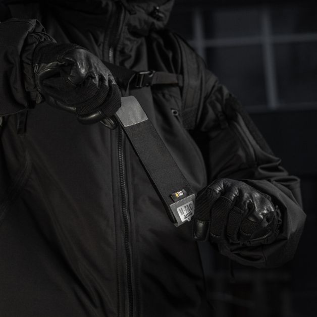 M-Tac Повязка на руку светоотражающая на резинке Large Black