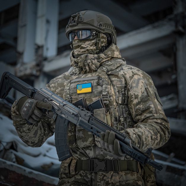M-Tac нашивка флаг Украины с малым гербом PVC