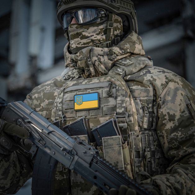 M-Tac нашивка флаг Украины с малым гербом PVC