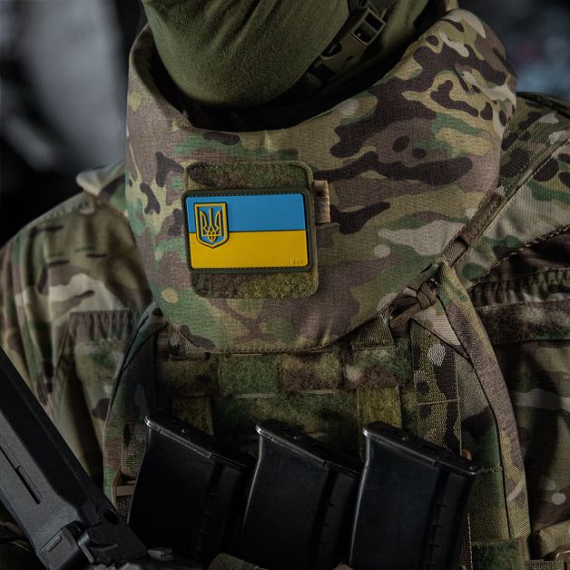 M-Tac нашивка флаг Украины с малым гербом PVC