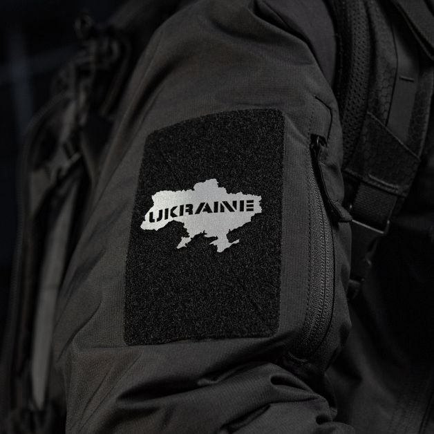 M-Tac нашивка Ukraine (контур) скрізна Laser Cut світловідбиваюча 