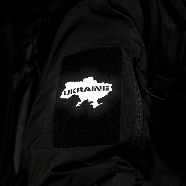 M-Tac нашивка Ukraine (контур) скрізна Laser Cut світловідбиваюча 