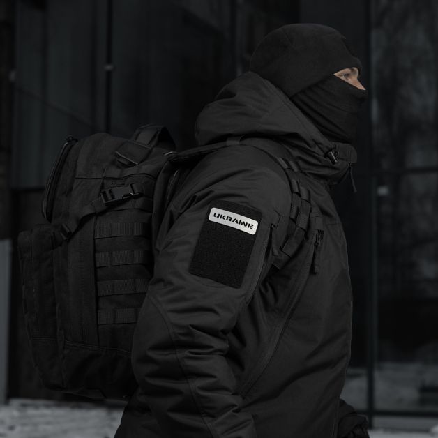M-Tac нашивка Ukraine скрізна 25х80 Laser Cut світловідбиваюча 