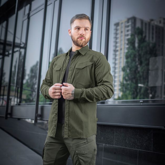 M-Tac рубашка Aggressor Flex Army Olive