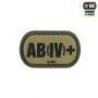 M-Tac MOLLE Patch група крові AB (IV) + PVC Ranger Green