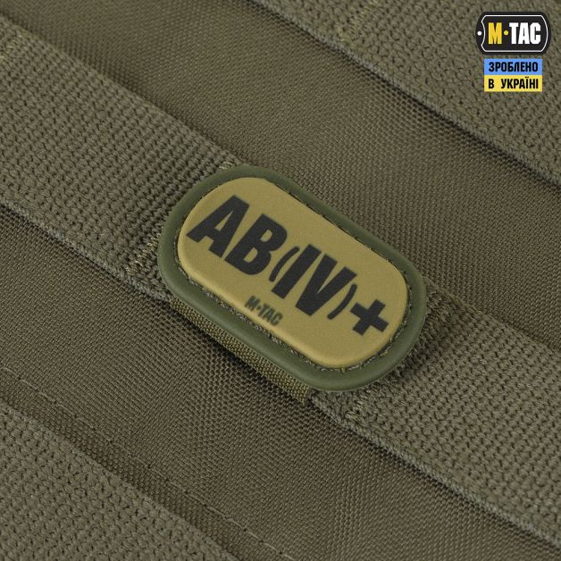 M-Tac MOLLE Patch група крові AB (IV) + PVC Ranger Green