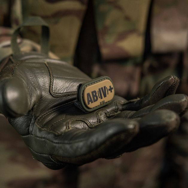 M-Tac MOLLE Patch група крові AB (IV) + PVC Ranger Green