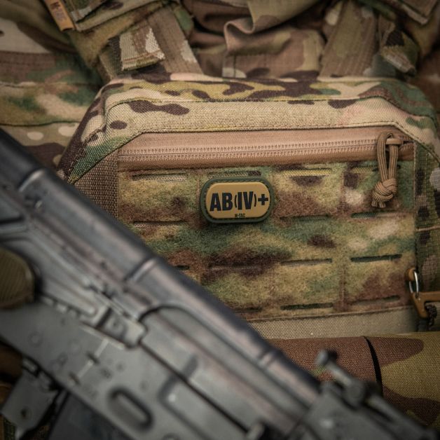 M-Tac MOLLE Patch група крові AB (IV) + PVC Ranger Green