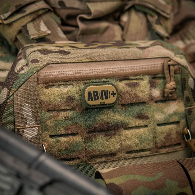 M-Tac MOLLE Patch група крові AB (IV) + PVC Ranger Green