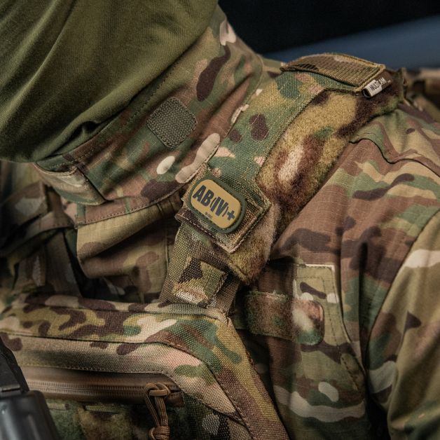 M-Tac MOLLE Patch група крові AB (IV) + PVC Ranger Green