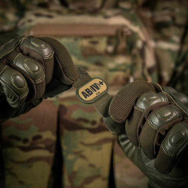 M-Tac MOLLE Patch група крові AB (IV) + PVC Ranger Green