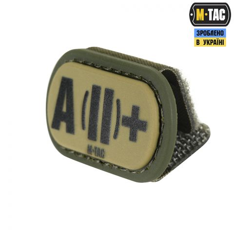 M-Tac MOLLE Patch група крові A (II) + PVC Ranger Green