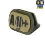 M-Tac MOLLE Patch група крові A (II) + PVC Ranger Green