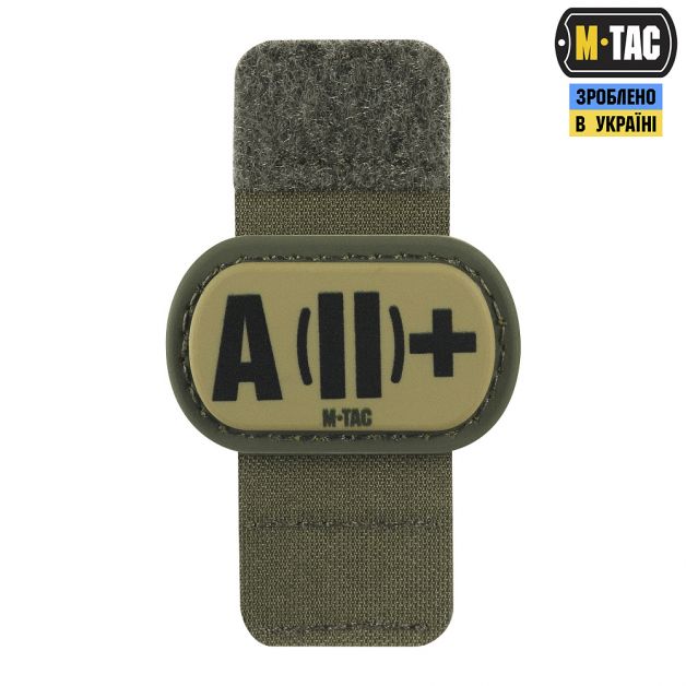 M-Tac MOLLE Patch група крові A (II) + PVC Ranger Green