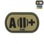 M-Tac MOLLE Patch група крові A (II) + PVC Ranger Green