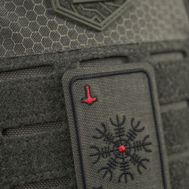 M-Tac нашивка карта Шлем Ужаса (вишивка) Ranger Green