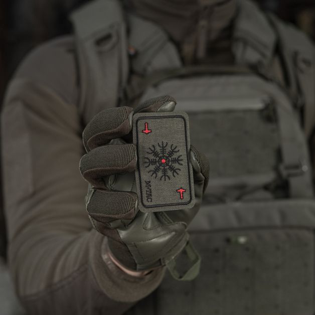 M-Tac нашивка карта Шлем Ужаса (вишивка) Ranger Green