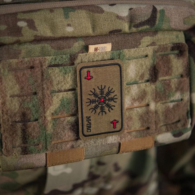 M-Tac нашивка карта Шлем Ужаса (вишивка) Coyote