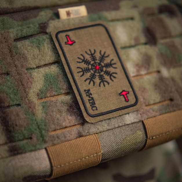 M-Tac нашивка карта Шлем Ужаса (вишивка) Coyote