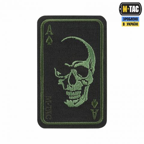 M-Tac нашивка Face of war (вишивка) Black/Olive