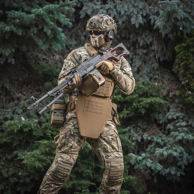 M-Tac фартук противоосколочный с баллистическим пакетом 1А Laser Cut XL Coyote