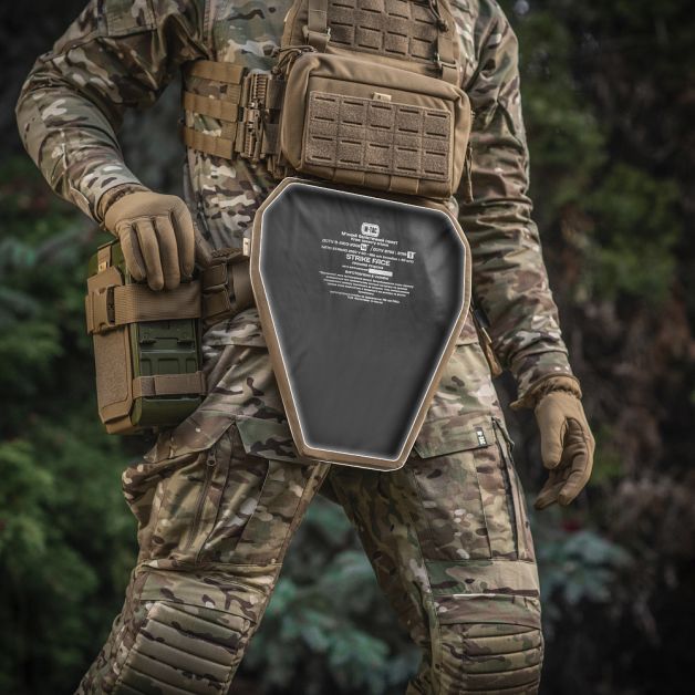 M-Tac фартук противоосколочный с баллистическим пакетом 1А Laser Cut XL Coyote