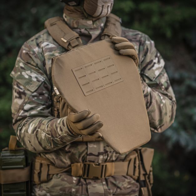 M-Tac фартук противоосколочный с баллистическим пакетом 1А Laser Cut XL Coyote