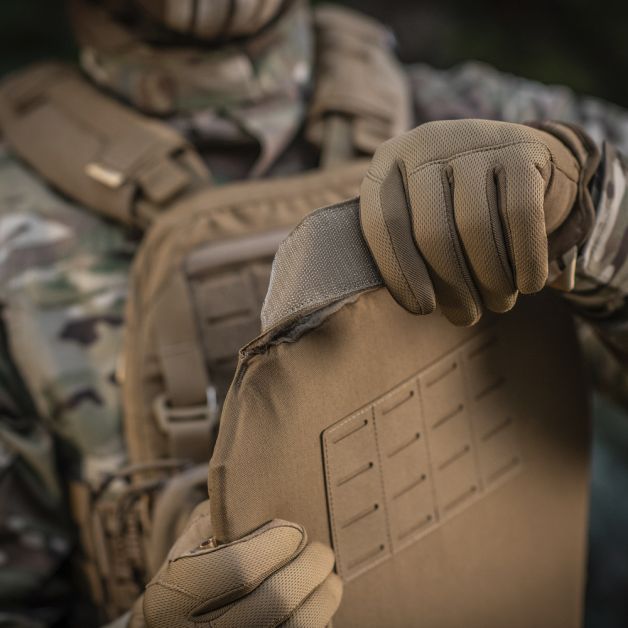 M-Tac фартук противоосколочный с баллистическим пакетом 1А Laser Cut XL Coyote