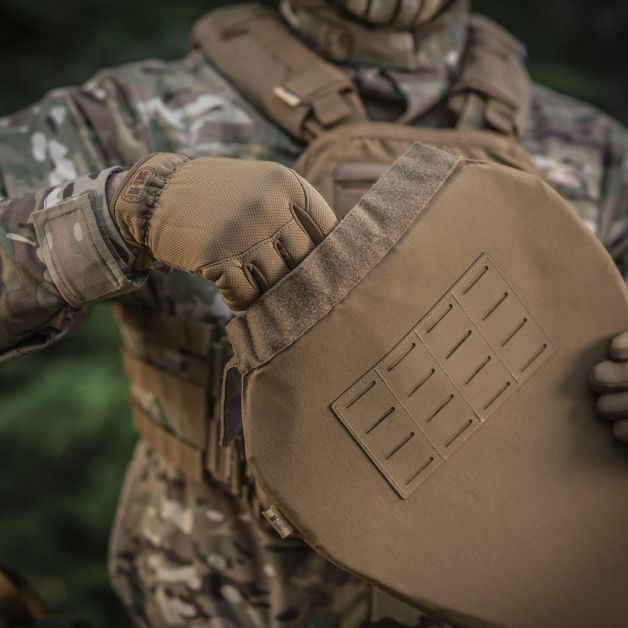 M-Tac фартук противоосколочный с баллистическим пакетом 1А Laser Cut XL Coyote