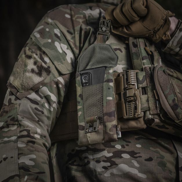 M-Tac подсумок для смартфона Elite Large Hex Multicam/Ranger Green