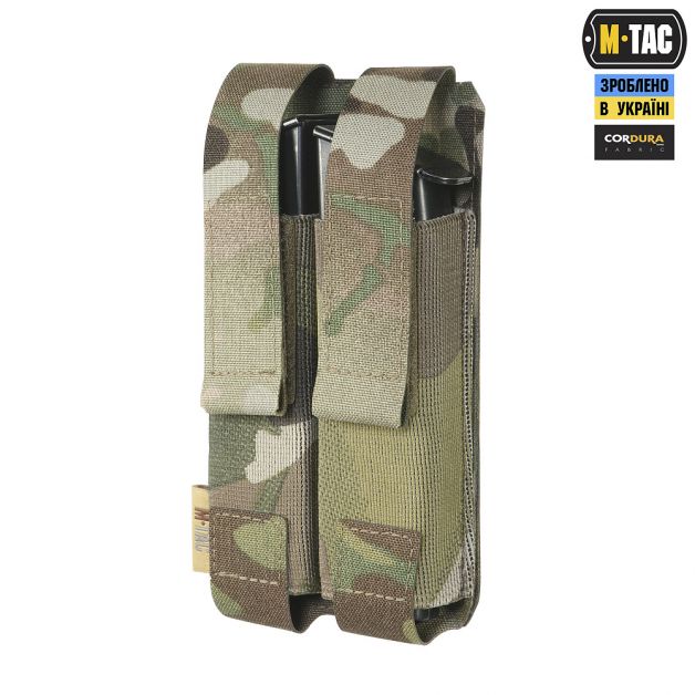 M-Tac подсумок двойной для пистолетного магазина АПС Laser Cut Gen.II Multicam