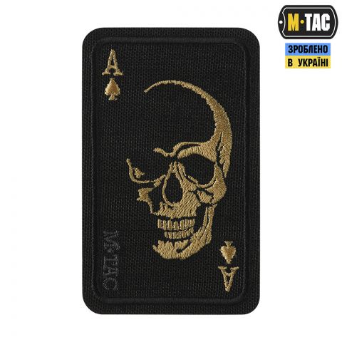 M-Tac нашивка Face of war (вишивка) Black/Orange