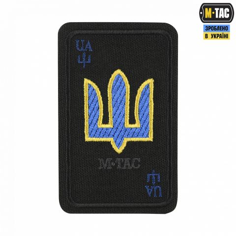 M-Tac нашивка Козирна карта (вишивка) Black