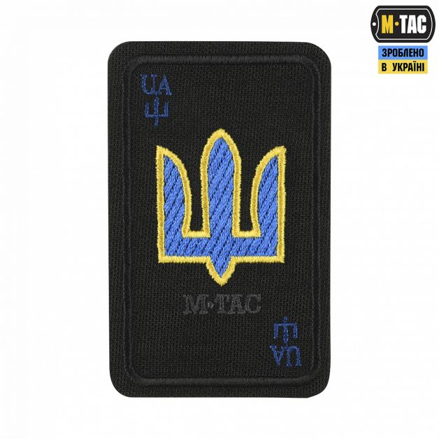M-Tac нашивка Козирна карта (вишивка) Black