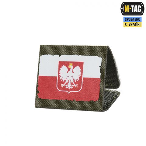 M-Tac MOLLE Patch Прапор Polska White/Red/Ranger Green