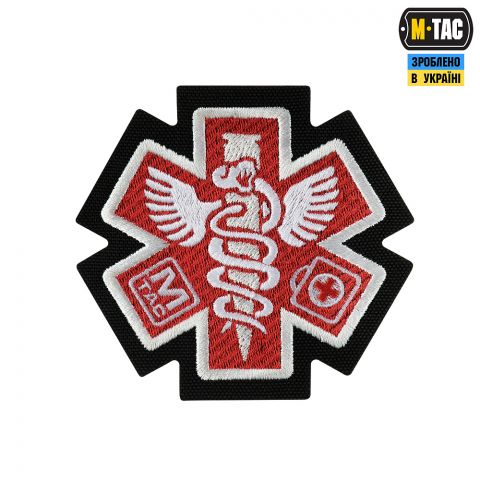 M-Tac нашивка Paramedic (вишивка) Black
