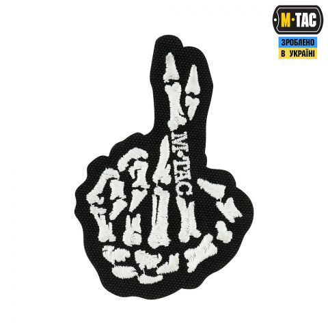 M-Tac нашивка Crossed Fingers (вишивка) Black