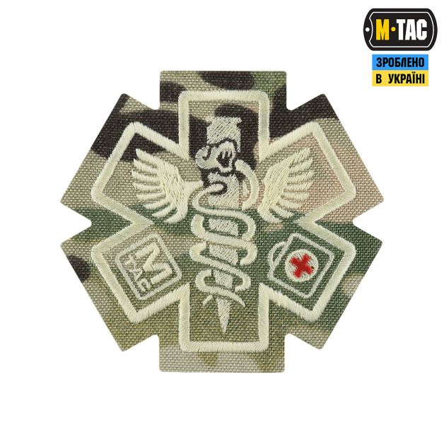 M-Tac нашивка Paramedic (вышивка) Multicam
