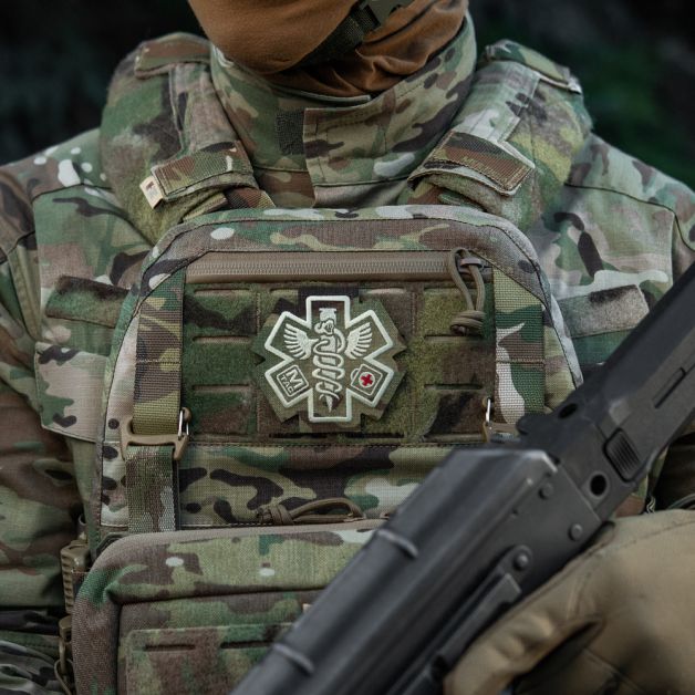 M-Tac нашивка Paramedic (вышивка) Multicam