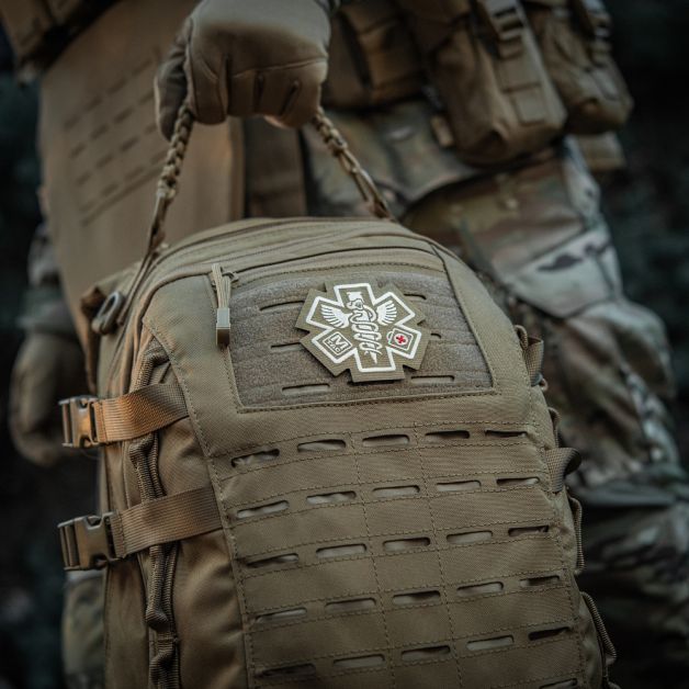 M-Tac нашивка Paramedic (вишивка) Coyote