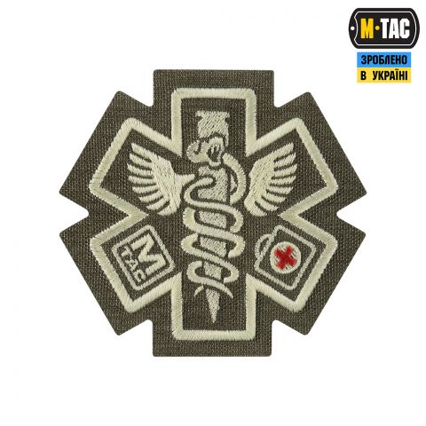 M-Tac нашивка Paramedic (вишивка) Ranger Green