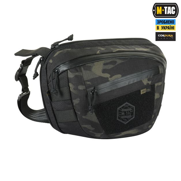 M-Tac сумка Sphaera Hex Hardsling Bag Large с липучкой Elite Multicam Black/Black