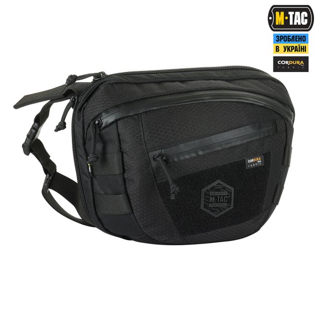 M-Tac сумка Sphaera Hex Hardsling Bag Large с липучкой Elite Black